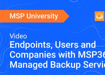 Endpoints, Users and Companies with MSP360 Managed Backup Service