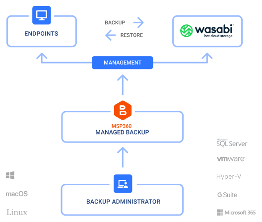 MSP360 Managed Backup With Wasabi Hot Cloud Storage